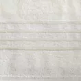 Ręcznik kąpielowy 50x90 cm bawełniany kolor kremowy z bawełny egipskiej zdobiony pasami 500 g/m2 LAVIN