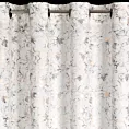 Zasłona kremowo, złocista zdobiona błyszczącym nadrukiem z welwetu 140x250 cm przelotka CARMELA