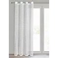 Firana biała z siateczki nie wymagająca prasowania 140x250 cm przelotka CARMEN