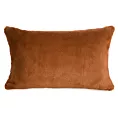 Poszewka na poduszkę 30x50 cm ceglasta z miękkiej futrzanej tkaniny NINA