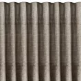 Zasłona beżowa z szenilowej tkaniny o strukturalnym splocie 140x270 cm taśma - VANI