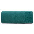 Ręcznik kąpielowy 50x90 cm bawełniany kolor turkusowy z żakardową bordiurą 500 g/m2 DAFNE