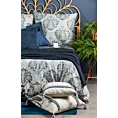 Pościel 220x200 cm bawełniana kolor jasnoszary, stalowy z ornamentowym wzorem PALERMO 10 Terra Collection