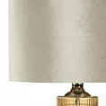 Lampa stołowa nocna szampańska FENA z welwetowym abażurem