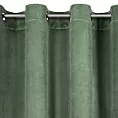 Zasłona ciemnomiętowa z matowego welwetu 140x250 cm przelotka - MELANIE