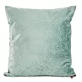Poszewka na poduszkę 42x42 cm welwetowa kolor miętowy z marmurkowym mieniącym się wzorem LUISA