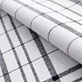 Ściereczka kuchenna 50x70 cm bawełniana kolor biały ,stalowy zdobiona kratką 200 g/m2 CHECK