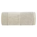 Ręcznik do rąk 30x50 cm bawełniany kolor beżowy z welurową bordiurą 500 g/m2 EMMA