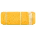 Ręcznik kąpielowy 70x140 cm bawełniany kolor żółty ze stębnowaną bordiurą 500 g/m2 MIRA
