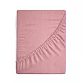 Prześcieradło frotte z gumką 160x200 cm z bawełny kolor pudrowy róż 170 g/m2 Design 91