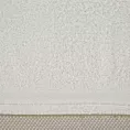 Ręcznik do rąk 30x50 cm bawełniany kolor kremowy z bordiurą w paski 500 g/m2 ABBIE