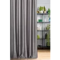 Zasłona szyta na taśmie 5 cm CANDY grafitowa z tkaniny z strukturalnym spolotem
