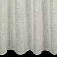Firana szyta na taśmie 5 cm naturalna z delikatnej w dotyku etaminy w stylu eko z efektem kreszowania, wykończona obciążnikiem