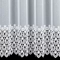 Tkanina firanowa markizeta z pasem gipiurowego haftu