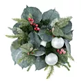Wianek świąteczny ręcznie dekorowany NATURALNY SPOKÓJ