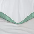 Pościel 220x200 cm bawełniana kolor biały, miętowy dwustronna NOVA 3