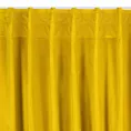 Zasłona musztardowa z gładkiego i miękkiego welwetu 140x300 cm taśma imitująca flex - MADLEN