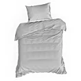 Pościel 140x200 cm gładka z makosatyny bawełnianej kolor jasnoszary DELIA Reina Line