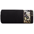 Ręcznik do rąk 30x50 cm bawełniany kolor czarny z designerską bordiurą 500 g/m2 EVA 15 Eva Minge