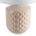 Lampka ceramiczna dekoracyjna KAYA zdobiona wytłaczanym wzorem