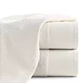 Ręcznik do rąk 30x50 cm bawełniany kolor kremowy z koronkową bordiurą 500 g/m2 EMI