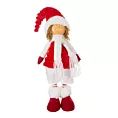 Figurka świąteczna DOLL lalka w zimowym stroju z miękkich tkanin