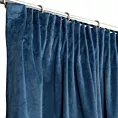Zasłona granatowa z miękkiego welwetu 140x250 cm taśma - SUZANA