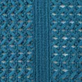 Koc akrylowy 130x170 cm granatowy miękki w dotyku z drobnym ażurowym wzorem i frędzlami AKRYL 1 Eurofirany Premium