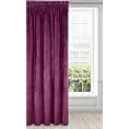 Zasłona ciemnofioletowa z ekskluzywnego aksamitnego welwetu 290 g/m2 140x270 cm taśma - RIA - Diva Line