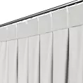 Zasłona jasnoszara z tkaniny welurowej 50x260 cm szerokość po zmarszczeniu flex 1:1,5 Dora