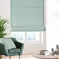 Roleta rzymska ADESSA jasnoturkusowa z miękkiej tkaniny o welurowej strukturze