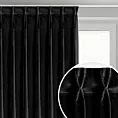 Zasłona czarna z welwetowej tkaniny 80x270 cm (wymiar podany na gotowo) system flex - MELANIE