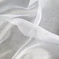 Firana szyta na taśmie 5 cm GIOVANNA biała z lekko połyskliwej miękkiej tkaniny o ciekawym splocie, wykończona obciążnikiem