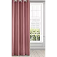 Zasłona ciemnoróżowa z matowej gładkiej tkaniny 140x250 cm przelotka - RITA