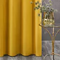 Zasłona musztardowa z matowego welwetu 140x270 cm taśma - MELANIE