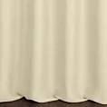 Zasłona szyta na taśmie 5 cm kremowa z tkaniny o naturalnym splocie w stylu eko