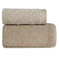 Zestaw ręczników bawełnianych na prezent 2 szt kolor jasnobeżowy,beżowy z efektym bukli 550 g/m2 TAMINA