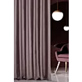 Zasłona szyta na tunelu ciemnofioletowa z miękkiej półmatowej tkaniny welwetowej