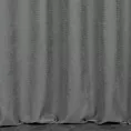 Zasłona szyta na taśmie 5 cm stalowa z miękkiej, matowej tkaniny w drobny geometryczny wzór