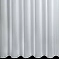 Firana szyta na taśmie fala biała matowa z efektem drobnego deszczyku, wykończona obciążnikiem