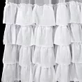 Firana biała z woalu kreszowanego z pięcioma falbanami 300x270 cm taśma CHARLOTTE 4