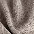 Roleta rzymska ciemnobeżowa z miękkiej matowej tkaniny szenilowej o naturalnym splocie