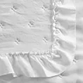 Narzuta biała 220x240 cm obszyta falbaną pikowana techniką hot press LIBI 3 Eurofirany Classic