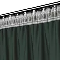 Zasłona ciemnozielona z tkaniny welurowej 560x240 cm taśma - Dora