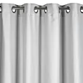 Zasłona jasnosrebrna z tkaniny lureksowej 140x250 cm przelotka - AGGIE