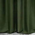 Zasłona ciemnozielona o lnianym splocie w stylu eko 140x250 cm przelotka - STYLE