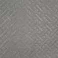 Narzuta welwetowa beżowa 170x210 cm pikowana metodą hot press wzór geometryczny LUIZ