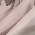 Firana szyta na taśmie 5 cm różowa z matowego jedwabiście miękkiego woalu, wykończona obciążnikiem