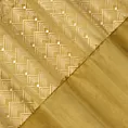 Zasłona miodowa ze złotym wzorem z błyszczącego welwetu 140x250 cm przelotka - ELEN