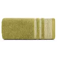 Ręcznik do rąk 30x50 cm bawełniany kolor oliwkowy z ozdobną bordiurą 500 g/m2 MERY